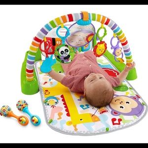 Fisher-Price Deluxe Kick & Play Piano Gym & Maracas